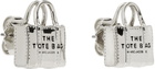 Marc Jacobs Silver 'The Tote Bag Stud' Earrings