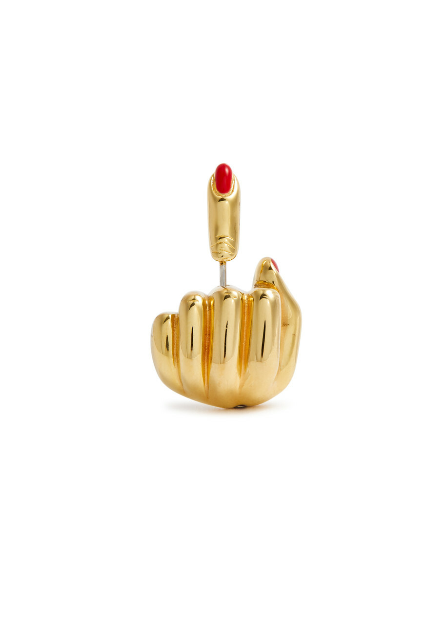 Anissa Kermiche French For Goodnight 18kt Gold-plated Single Earring - One Size