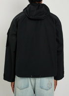 Cole Buxton Hooded Cotton-blend Jacket Black