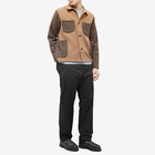 Universal Works Men's Wool Fleece Lumber Jacket in Taupe/Brown