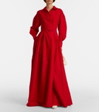 Ralph Lauren Collection Daley belted cotton-blend poplin gown