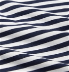 nanamica - Striped COOLMAX Cotton-Blend Jersey T-Shirt - Blue