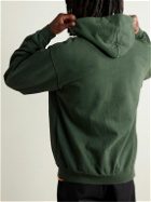 Randy's Garments - Logo-Appliquéd Cotton-Jersey Hoodie - Green