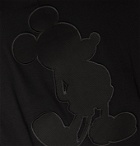 TAKAHIROMIYASHITA TheSoloist. - Mickey Mouse Appliquéd Wool-Blend Gabardine Blazer - Black