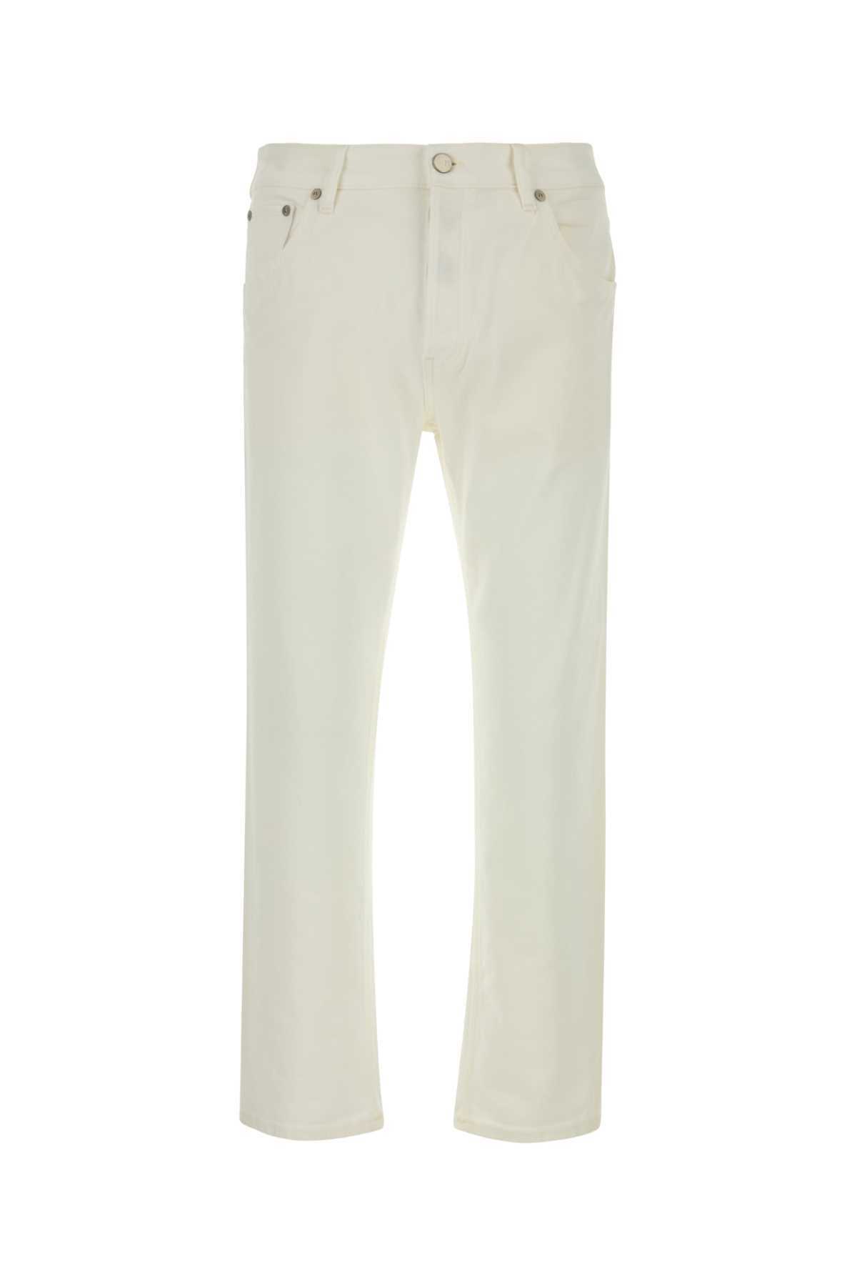 PT Torino Blue Cotton Tapered Jeans
