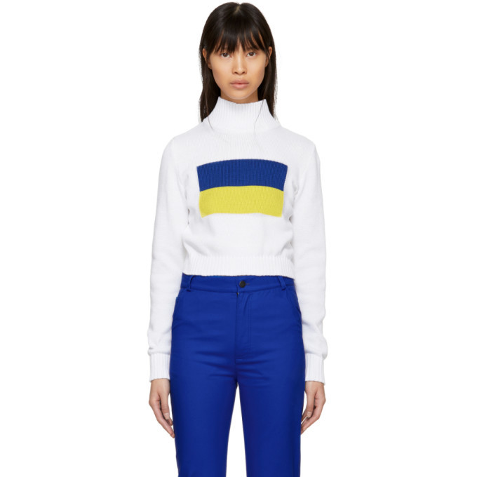 Photo: Anton Belinskiy White Mock Neck Sweater
