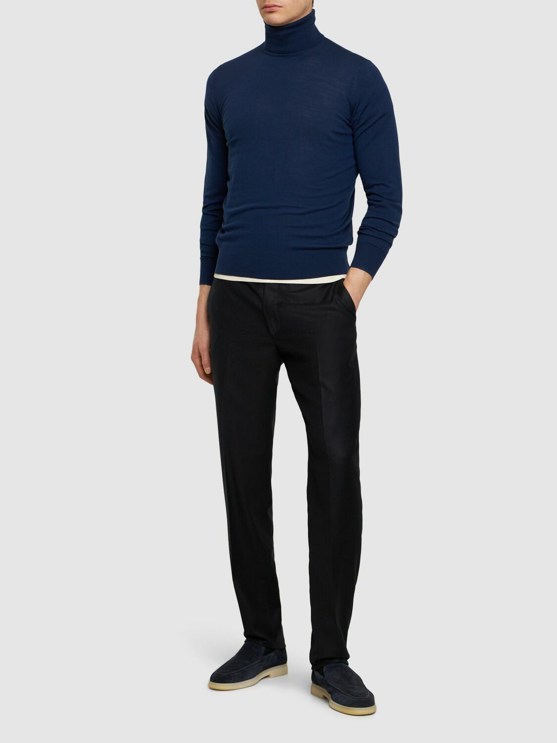 LORO PIANA - Wish Wool Turtleneck Sweater Loro Piana