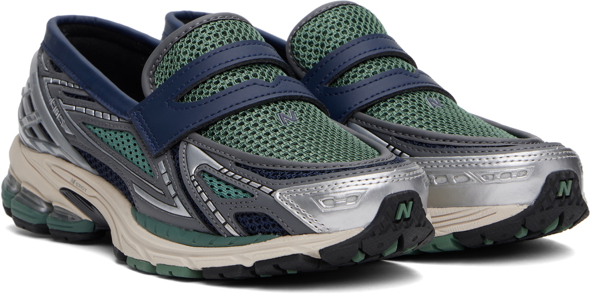 New Balance Navy & Green 1906L Loafers