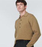 Loro Piana Ribbed-knit cashmere polo sweater