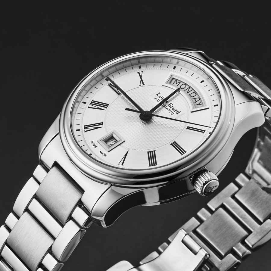 Louis Erard Heritage Automatic Silver Dial Mens Watch 67258AA21.BMA05