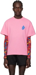 JW Anderson Pink Anchor Patch T-Shirt