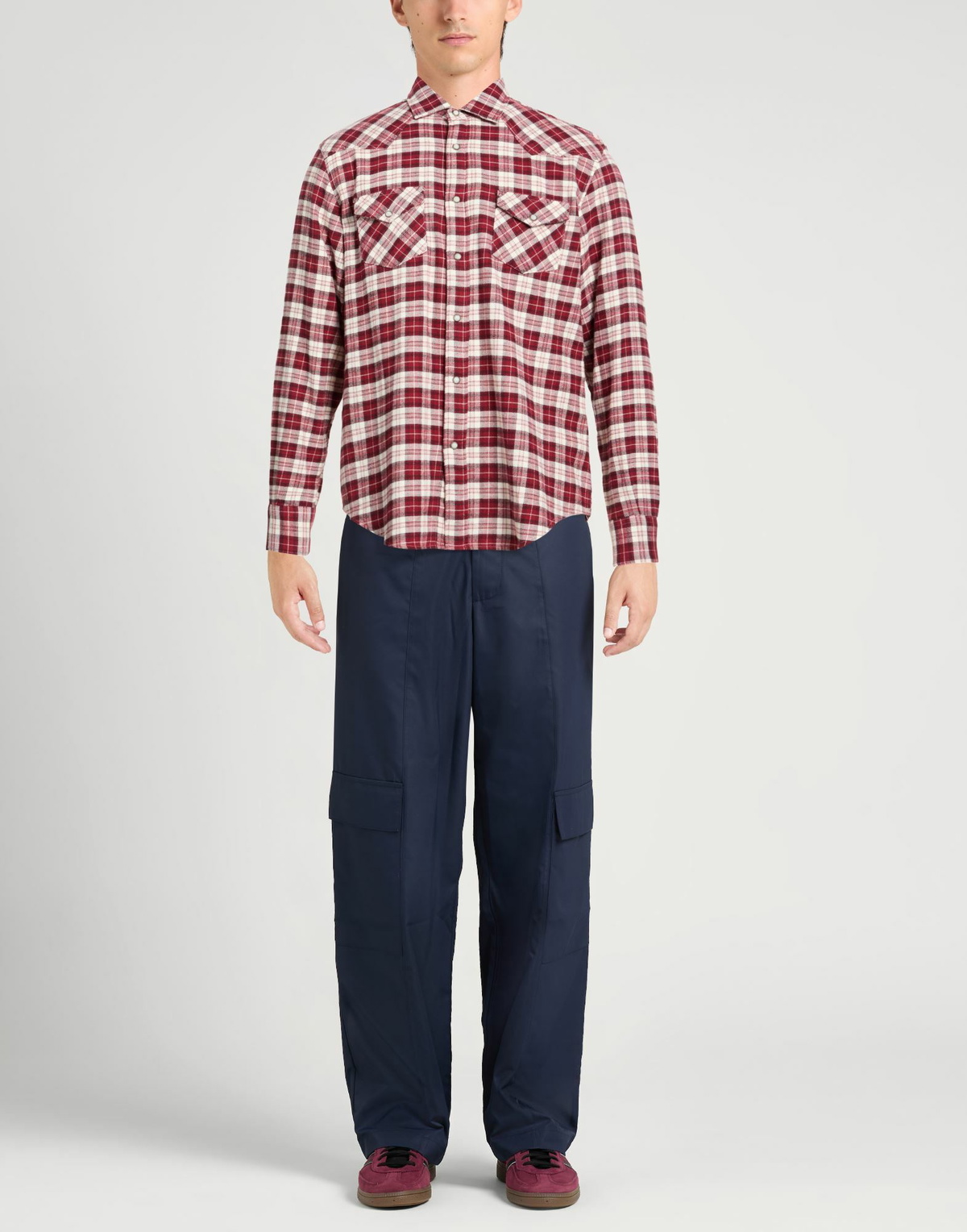 Eleventy Platinum Mens Shirt Garnet