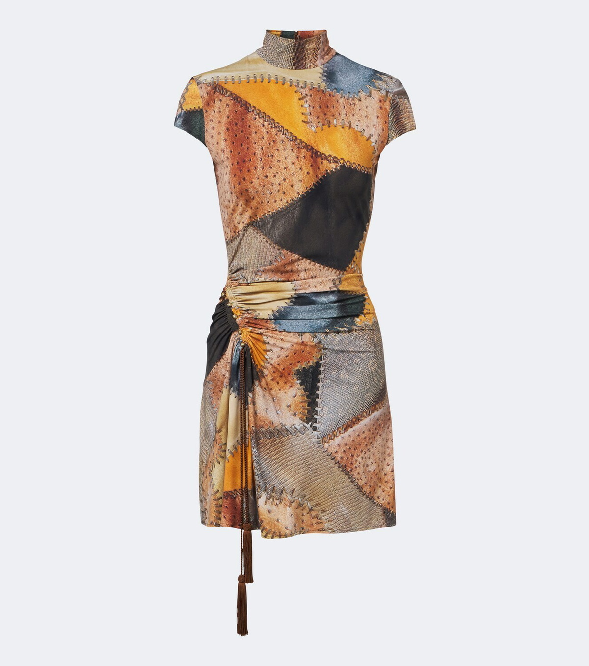 Roberto Cavalli Ruched trompe l’œil minidress