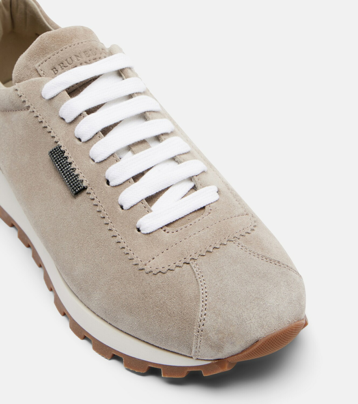 Brunello Cucinelli Monili suede sneakers