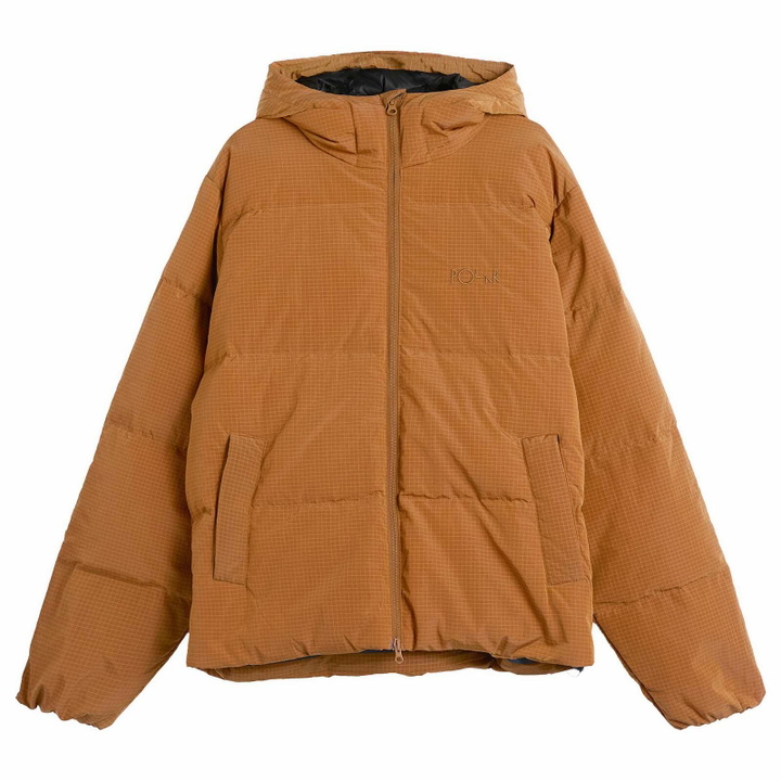 Photo: Polar Skate Co. Men's Soft Puffer Jacket in Orange