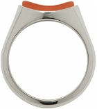 RÄTHEL & WOLF SSENSE Exclusive Silver & Orange Chloe Ring