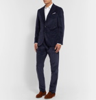 Caruso - Indigo Unstructured Cotton-Blend Corduroy Suit Jacket - Blue