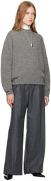 Carven Gray Wide Leg Trousers