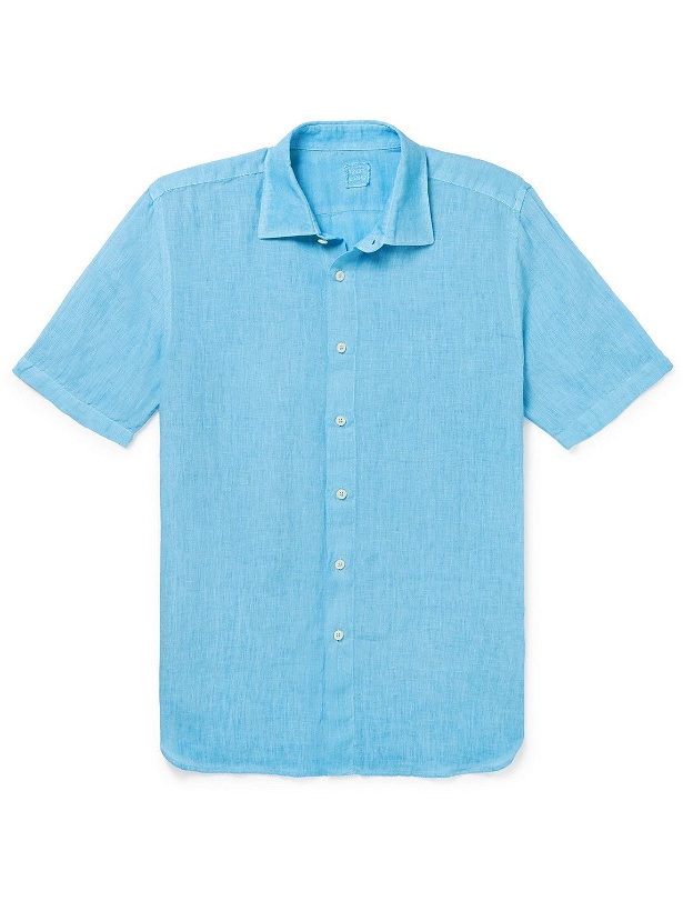 Photo: 120% - Linen-Gauze Shirt - Blue