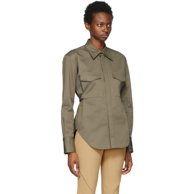 Dion Lee Khaki Belted Utility Shirt Dion Lee