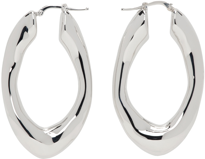 Jil Sander Classic Round Earrings 7 in Gold main image 1