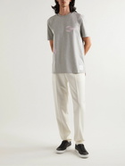 Thom Browne - Printed Cotton-Jersey T-Shirt - Gray