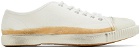 Maison Margiela White Canvas Low-Top Sneakers