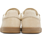 BALMAIN Beige 'Balmain Swan' Suede Sneakers