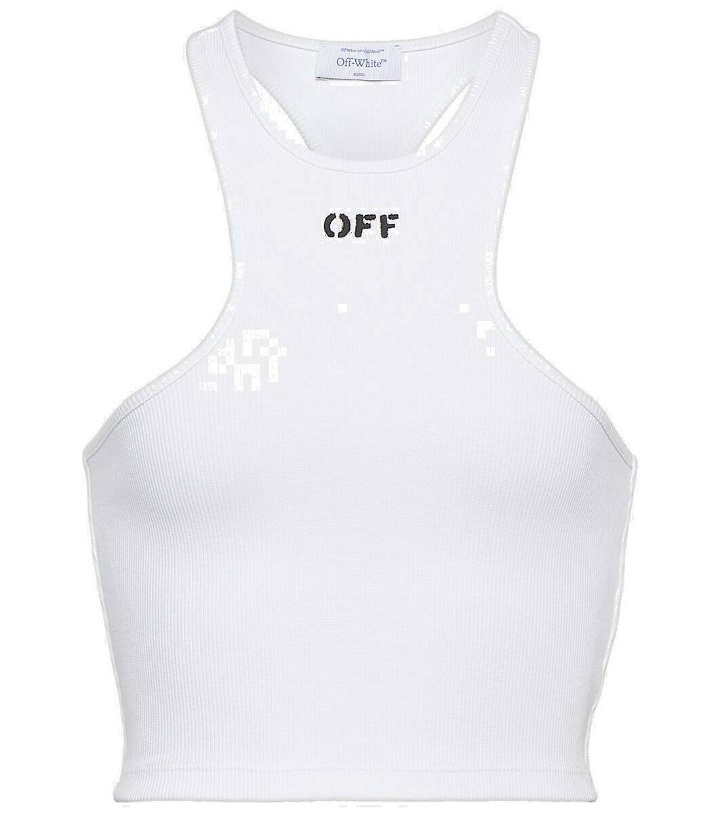 Photo: Off-White Off Stamp cotton tank top
