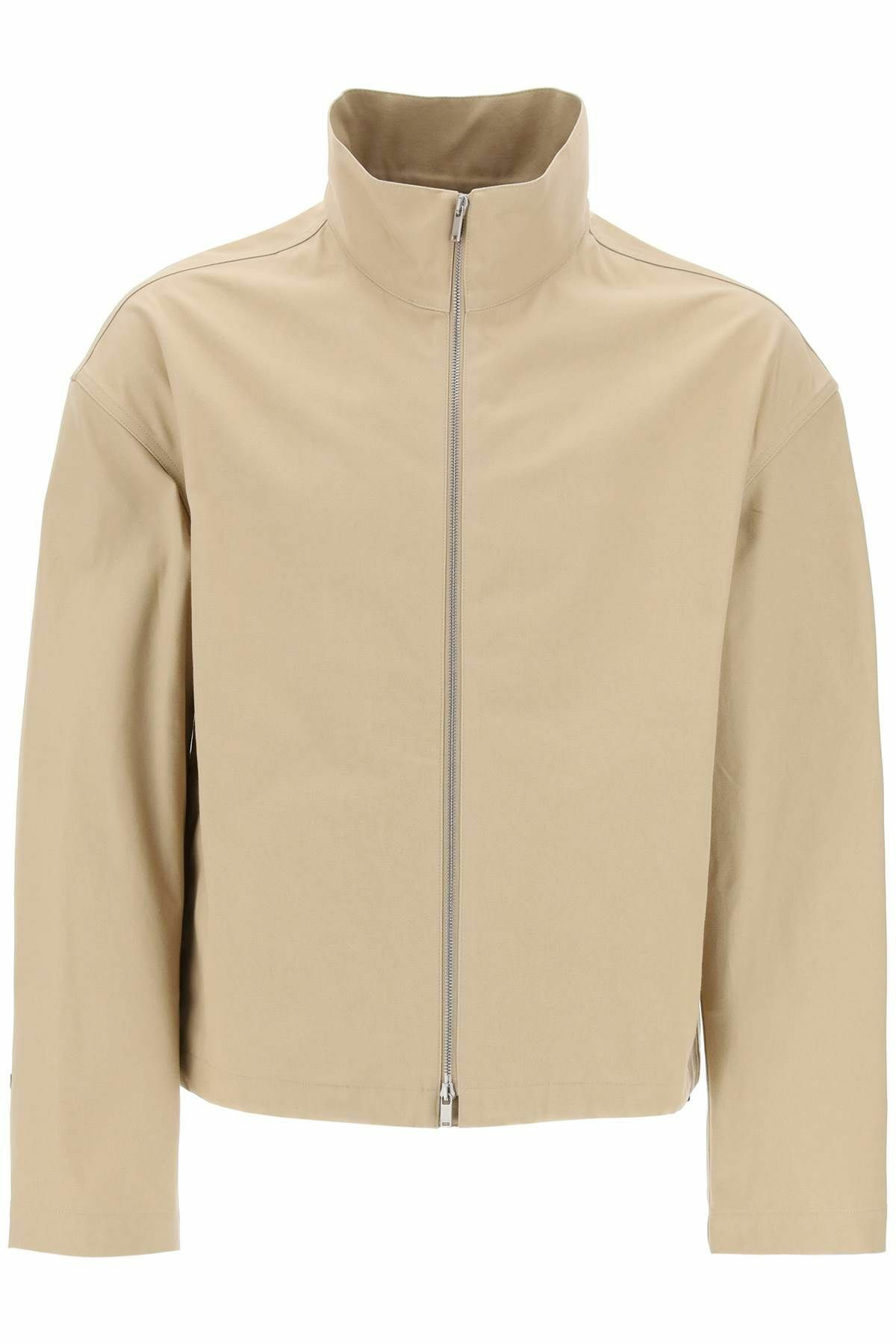 JIL SANDER boxy high-neck jacket Beige Jil Sander