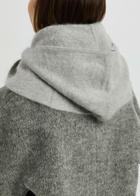Lisa Yang Rina Brushed Cashmere Hood - Grey - One Size