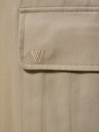 OFF-WHITE - Ow Embroidered Cotton Cargo Pants