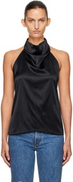 KHAITE Black Rone Top