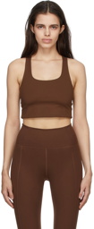 Girlfriend Collective Brown Paloma Sports Bra