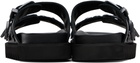 Toga Virilis Black Leather Sandals