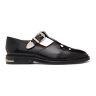 Toga Virilis Black T-Strap Loafers