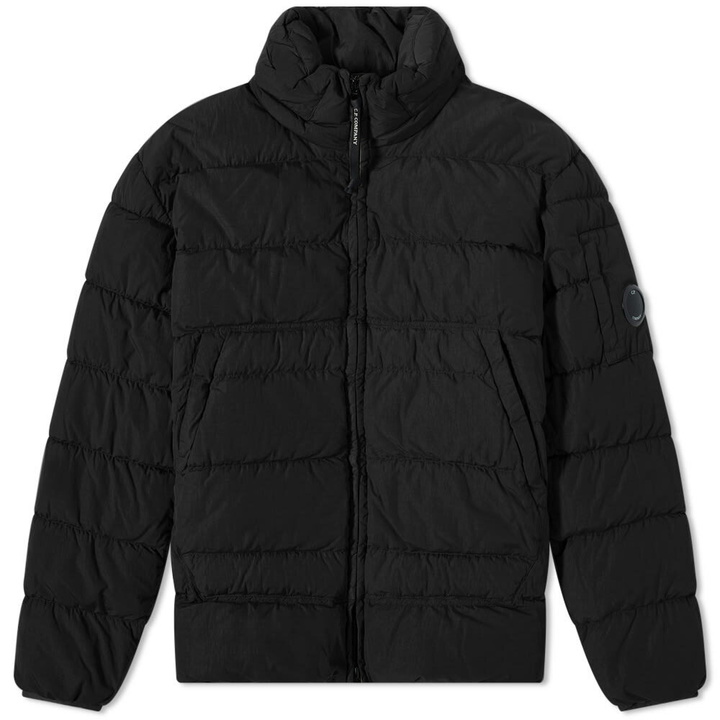 Photo: C.P. Company Men's Chrome-R Garment Dyed Down Jacket in Black