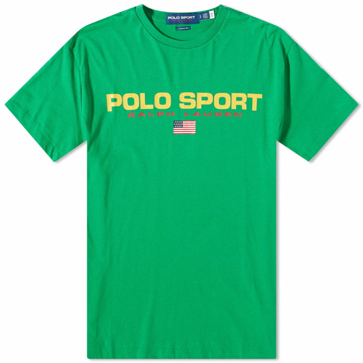 Photo: Polo Ralph Lauren Men's Polo Sport T-Shirt in Stem