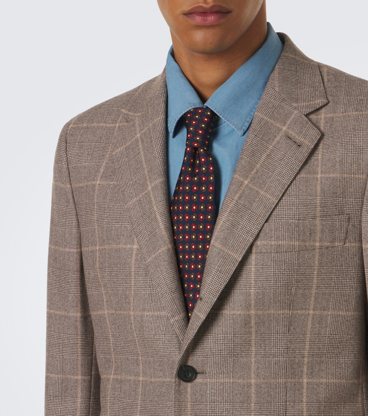 Rubinacci Checked virgin wool blazer