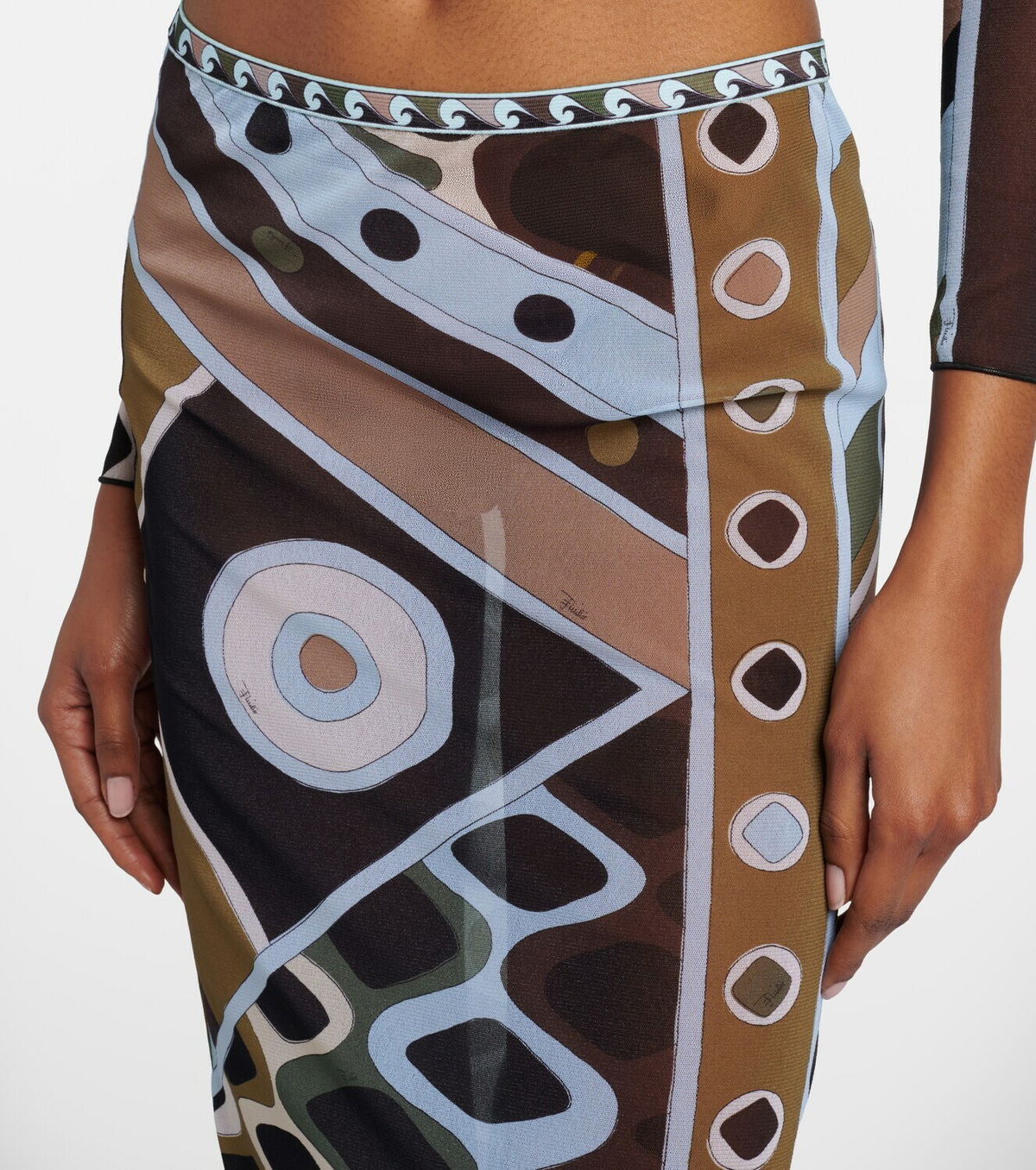 Pucci Vivara tulle maxi skirt