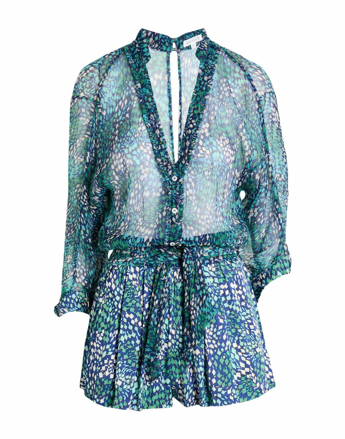 Poupette St Barth Womens Playsuit in Navy