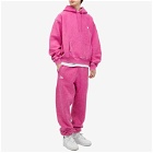 Patta Men's Basic Washed Sweat Pants in Fuchsia Red