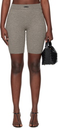 Fear of God ESSENTIALS Brown Holiday Waffle Biker Shorts