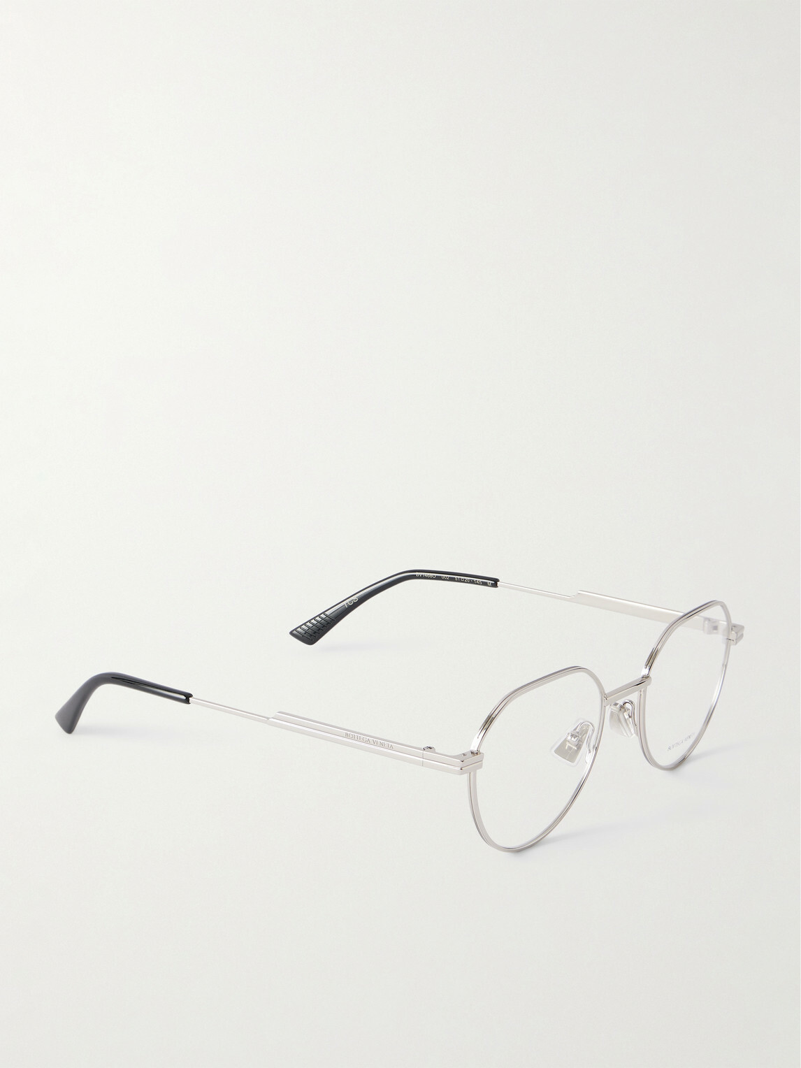 Bottega Veneta - Dash Panthos Round-Frame Silver-Tone Optical Glasses