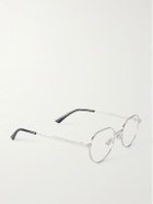 Bottega Veneta - Dash Panthos Round-Frame Silver-Tone Optical Glasses
