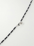 Mikia - Onyx, Hematite and Silver Beaded Necklace