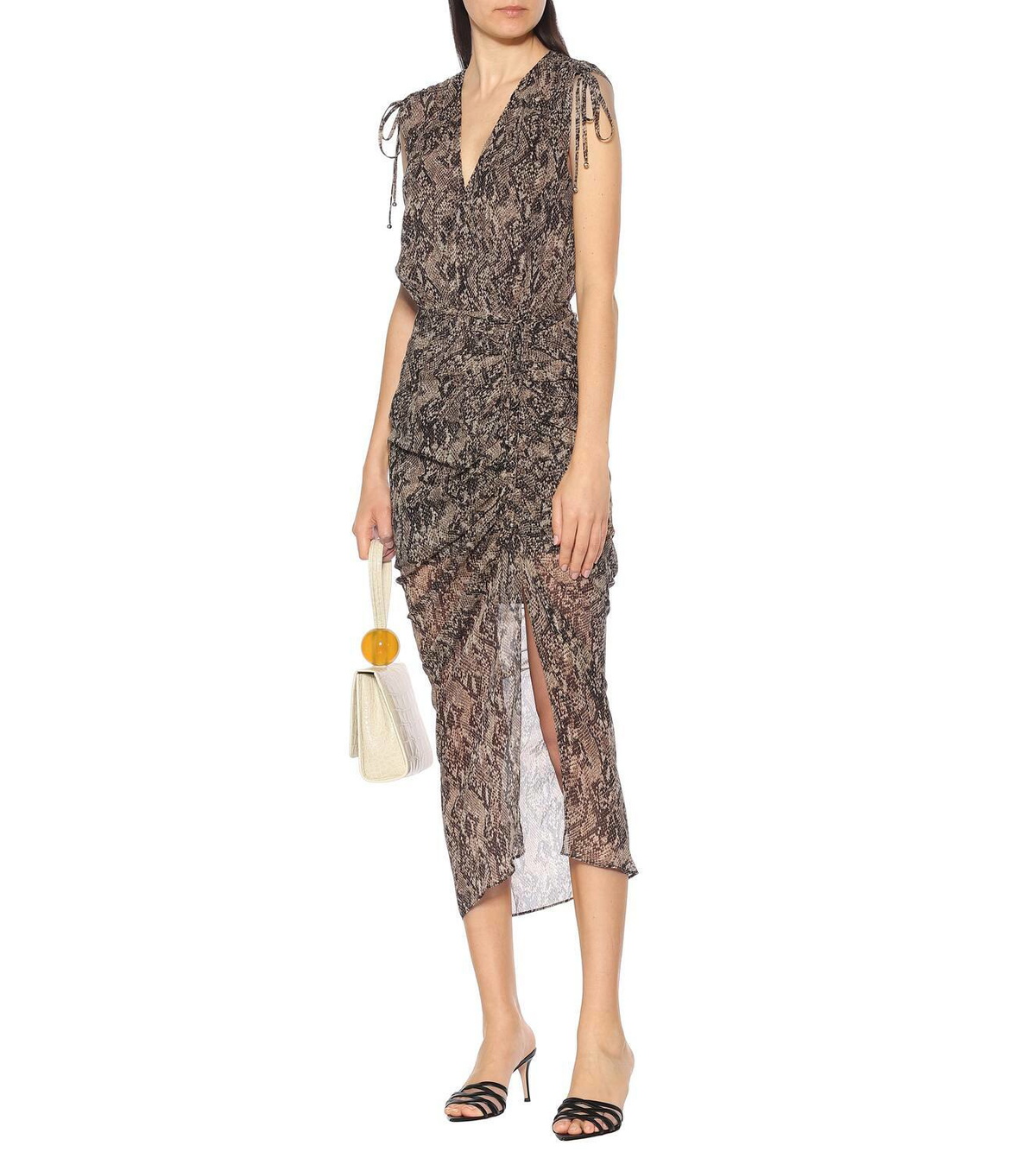 Veronica Beard Teagan printed silk midi dress