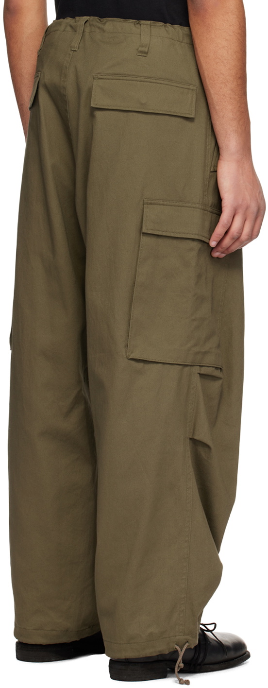 Y's For Men Khaki Drawstring Cargo Pants