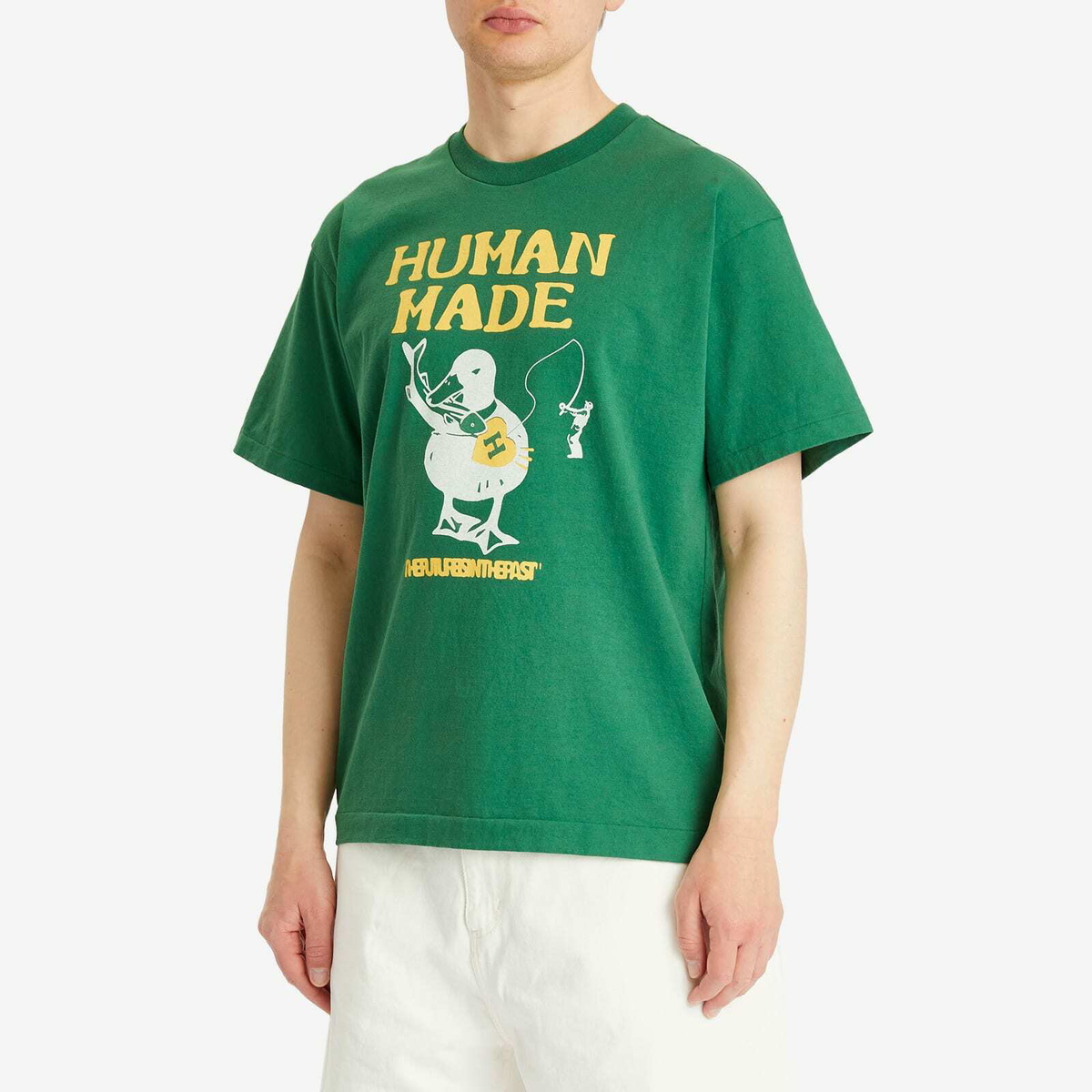 トップス HUMAN MADE DUCK L/S T-SHIRT Human Made Men's Duck T-Shirt in White Human Made