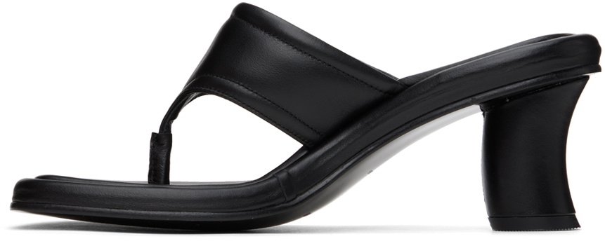 Reike Nen Black Padded Heeled Sandals